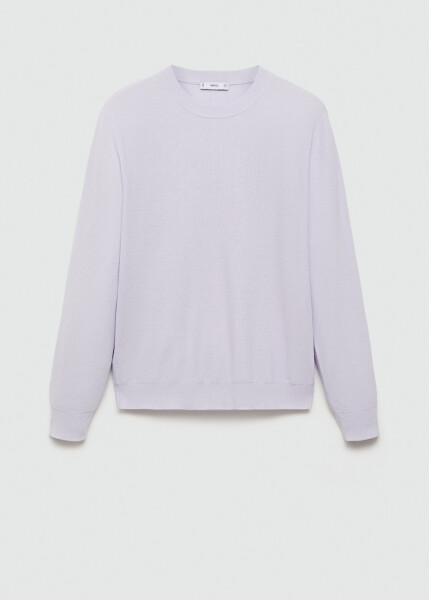 Thin, cotton lilac sweater - 1