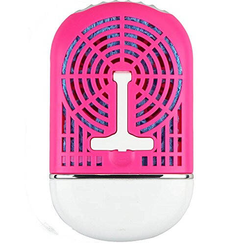 ThreeH Portable Mini Personal Fan Handheld USB Rechargeable Bladeless Air Conditioner Mute Electric Built-in Li-ion Battery Powered Desk Cooling Fan H-F015Pink - 2