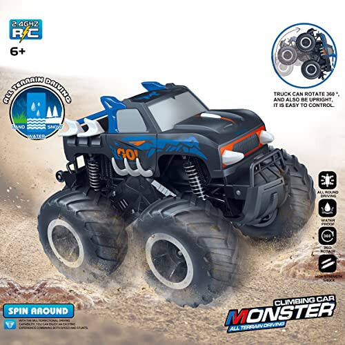 Threeking 1:16 Pick-up Toys RC Car Truck Toys Remote Control Cars Body Waterproofing Suitable for All Terrain 4WD Off-Road Car Gifts Presents for Boys/Girls Ages 6+ - 4