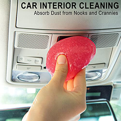 TICARVE Car Cleaning Gel Detailing Putty Car Putty Auto Detailing Tools Car Interior Cleaner Cleaning Slime Car Accessories Keyboard Cleaner Rose/NT WT: 5.6 oz (160 gr) - 2