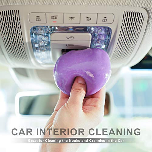 TICARVE Cleaning Gel for Car Detailing Car Vent Cleaner Cleaning Putty Gel Auto Car Interior Cleaner Dust Cleaning Mud for Cars and Keyboard Cleaner Cleaning Slime Purple - 2