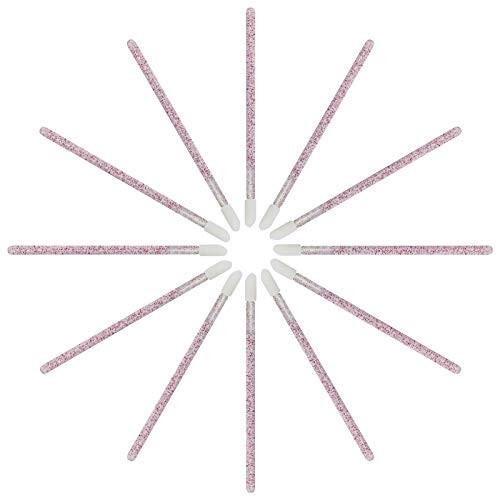 Tifanso 300 PCS Lip Brush, Disposable Lip Wands Make Up Applicators, Lip Gloss Wands Applicator Tool Lipstick Brush, Beauty Cosmetic Kits (Crystal Purple) - 2