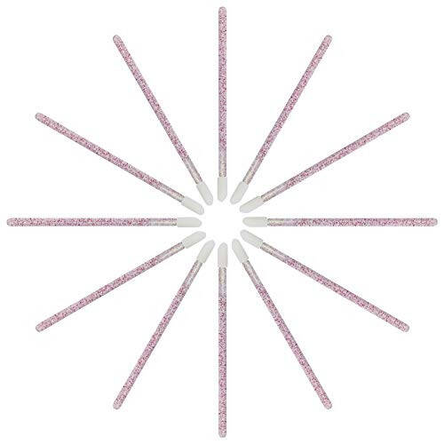 Tifanso 300 PCS Lip Brush, Disposable Lip Wands Make Up Applicators, Lip Gloss Wands Applicator Tool Lipstick Brush, Beauty Cosmetic Kits (Crystal Purple) - 2