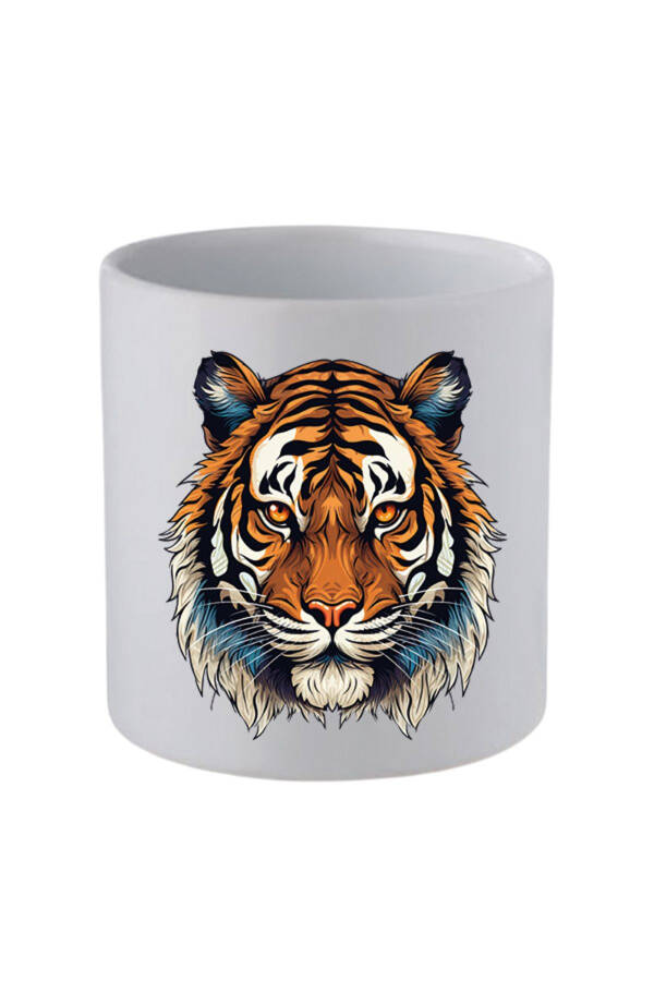 Tiger Handleless Mug Birthday Gifts - Ceramic Coffee, Water Gift Mug - 1