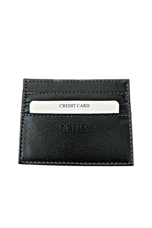 TIGERZAY Black Unisex Card Holder - 5