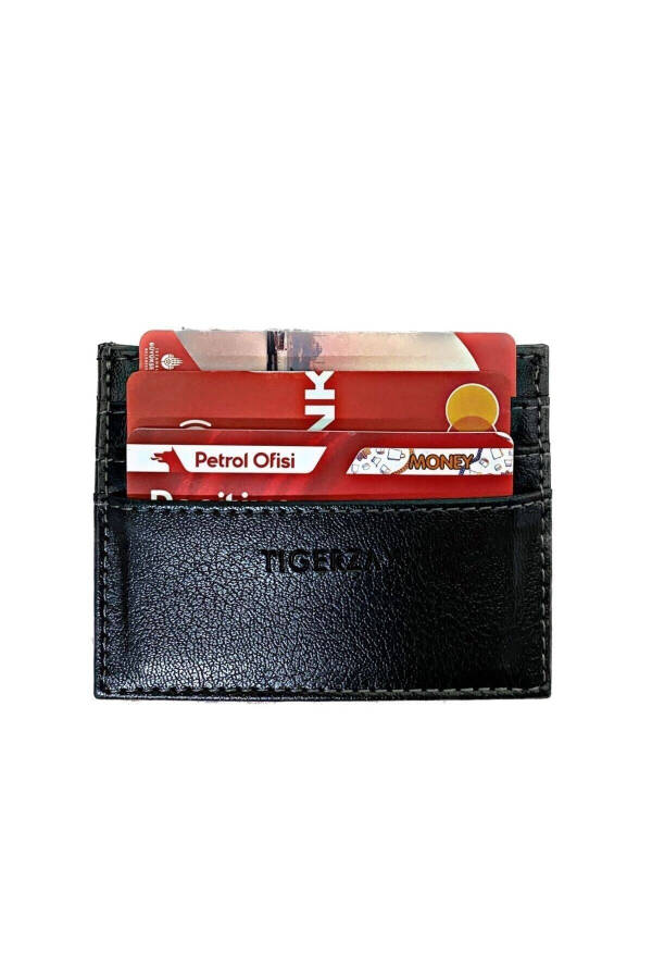 TIGERZAY Black Unisex Card Holder - 1