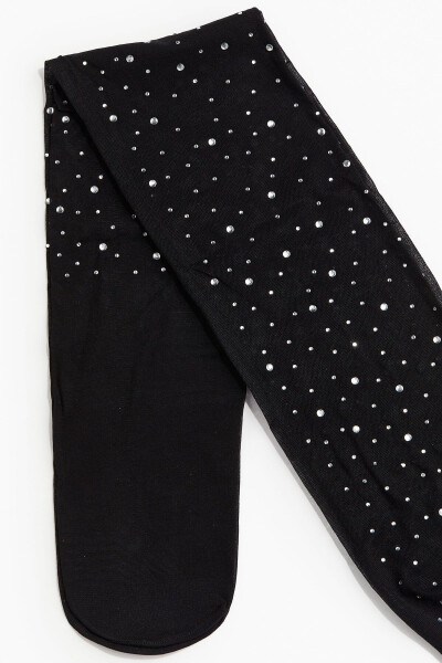 Tights with faux diamond embellishment - 2