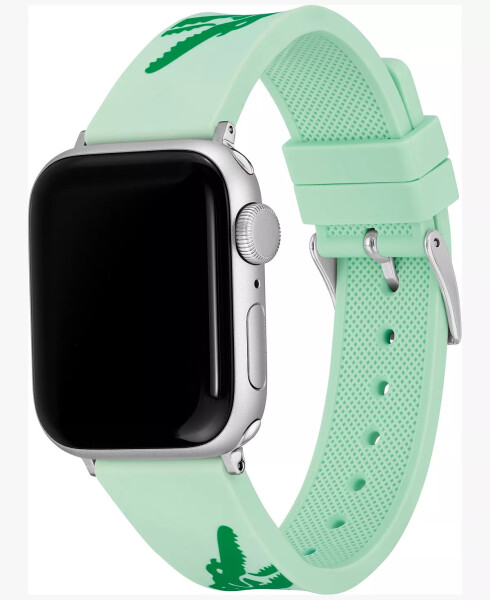 Timsah Desenli Turkuaz Silikon Kordon Apple Watch® 38mm/40mm Turkuaz - 6