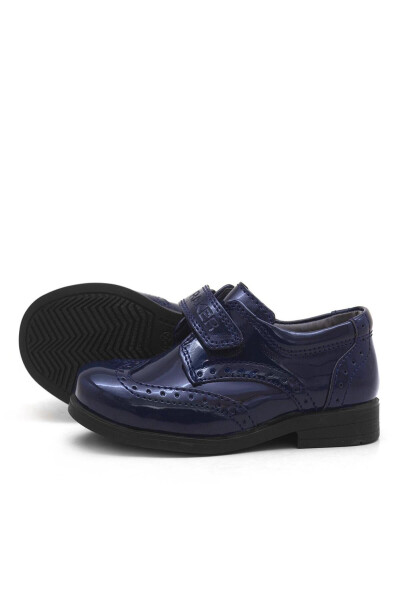 Titan Patent Leather Velcro Classic Baby Boy Shoes - 8