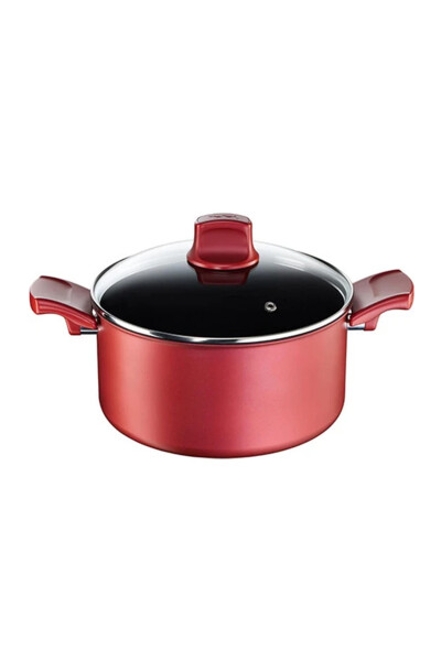 Titanium Character 20 cm. Non-Stick Deep Pot with Thermo-Spot Technology Black - 1