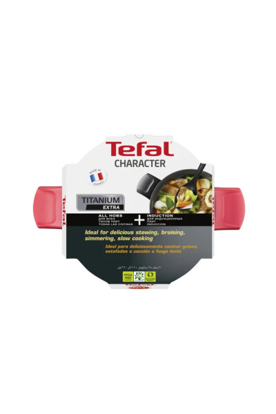 Titanium Character 20 cm. Non-Stick Deep Pot with Thermo-Spot Technology Black - 5