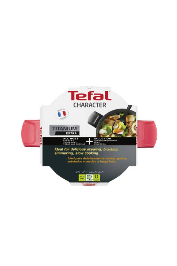 Titanium Character 20 cm. Non-Stick Deep Pot with Thermo-Spot Technology Black - 5