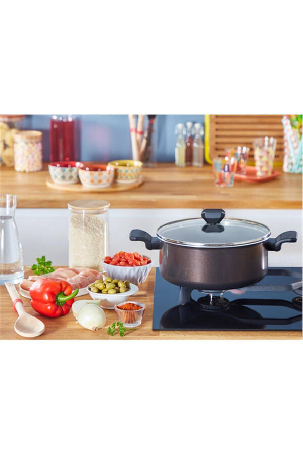 Titanyum 1x Simplecook Difüzyon Tabanlı Derin Tencere - 24 Cm - 2