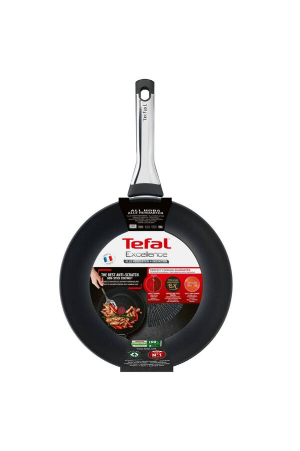 Titanyum 6x Excellence Indüksiyon Tabanlı Wok Tava - 28 Cm - 5