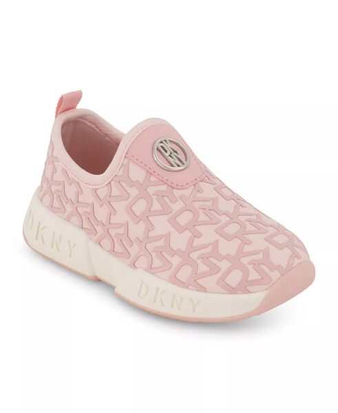 Toddler Girls All Over Logo Slip On Sneakers Blush - 1