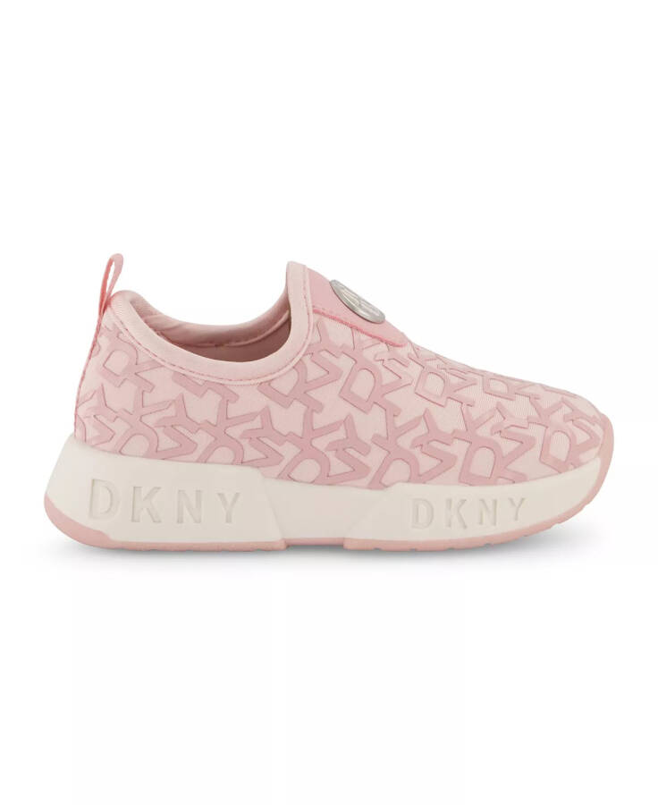 Toddler Girls All Over Logo Slip On Sneakers Blush - 2