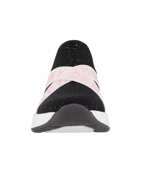 Toddler Girls Maddie Stretch Sneakers Black, Blush - 6