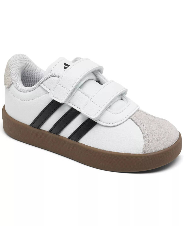 Toddler Kids VL Court 3.0 Fastening Strap Casual Sneakers from Finish Line in White, Black - 1