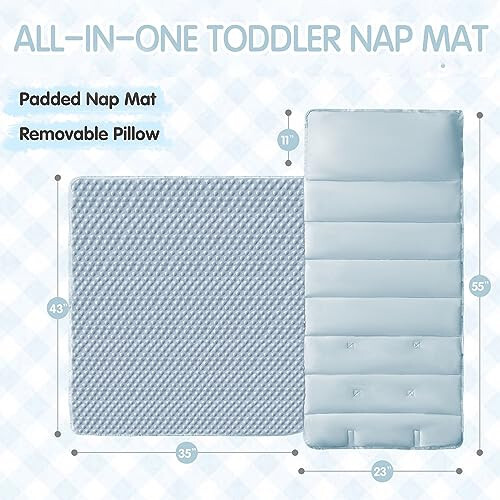 Toddler Nap Mat for Daycare Preschool Girls Boho Tufted Geometric Kids Sleeping Mat Pad Toddler Bedding Set Portable Baby Sleeping Bag with Pillow and Blanket for Travel Camping Outdoor - 33