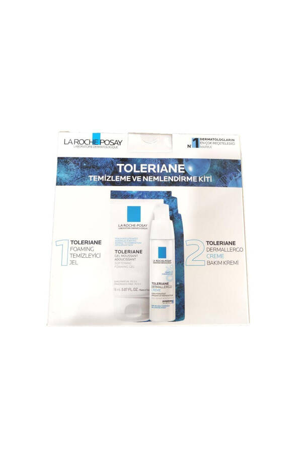 Toleriane Dermallergo Cream + Toleriane Foaming Gel Set - 1