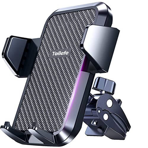 TOLLEFE Car Phone Holder, [Thick Cases Friendly] Car Phone Holder Mount, Hands-Free Phone Mount for Car Fit for iPhone for Samsung and Smartphone - 1