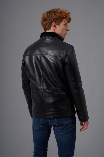 Tommaso Black Leather Jacket 111681 - 10