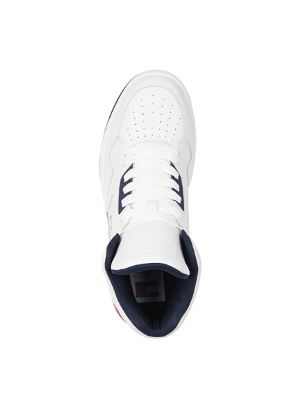 Tommy Hilfiger Белые мужские кожаные кроссовки TJM BASKET MID TOP - 3