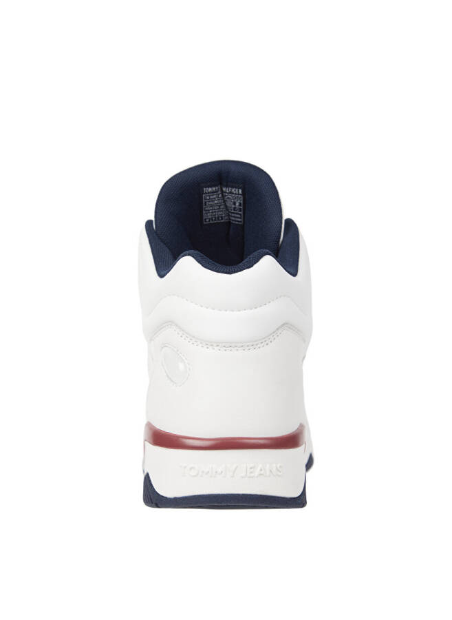 Tommy Hilfiger Белые мужские кожаные кроссовки TJM BASKET MID TOP - 4