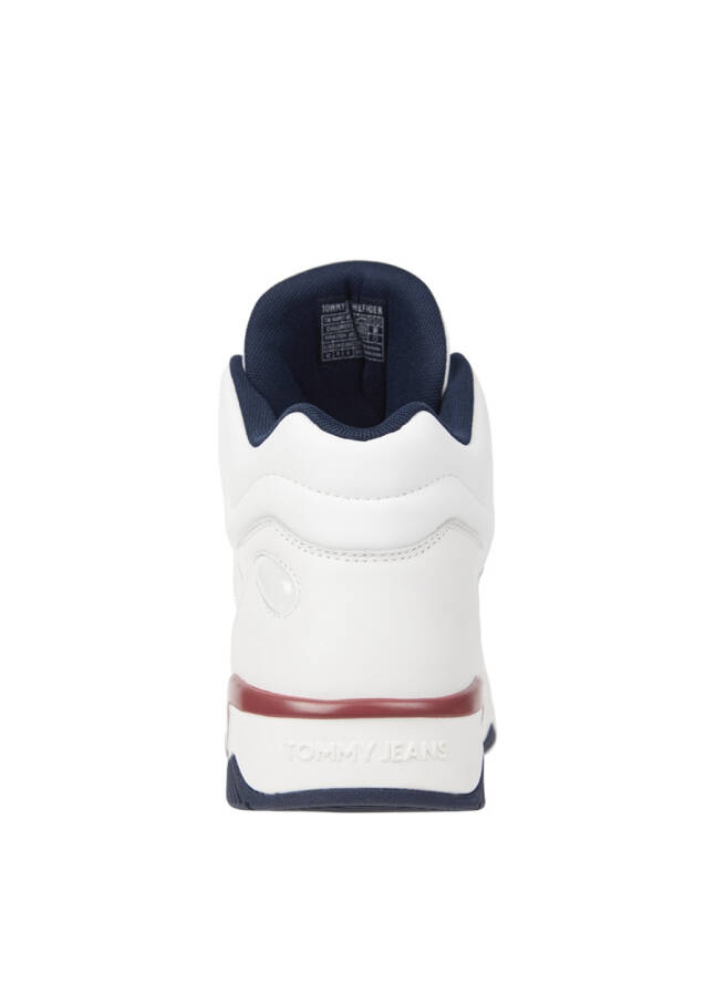 Tommy Hilfiger Белые мужские кожаные кроссовки TJM BASKET MID TOP - 10