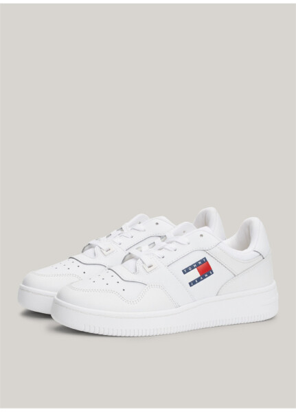 Tommy Hilfiger Белые женские кожаные кроссовки EN0EN02505YBS - 8