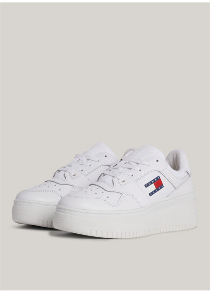 Tommy Hilfiger Белые женские кожаные кроссовки EN0EN02506YBS - 8