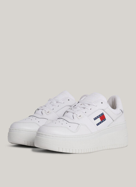 Tommy Hilfiger Белые женские кожаные кроссовки EN0EN02506YBS - 3