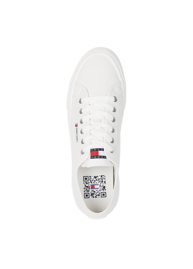 Tommy Hilfiger Beyaz Erkek Sneaker TJM LACE UP CANVAS COLOR - 8