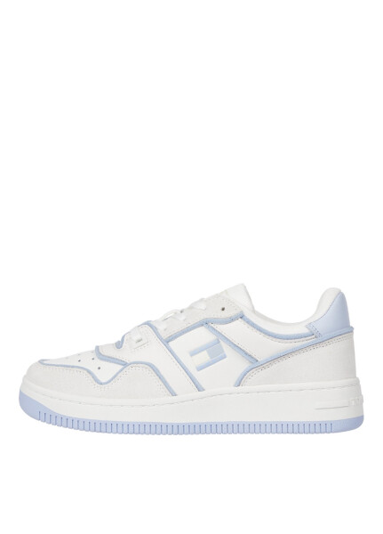 Tommy Hilfiger Beyaz - Mavi Kadın Deri Sneaker EN0EN02420YBL - 1