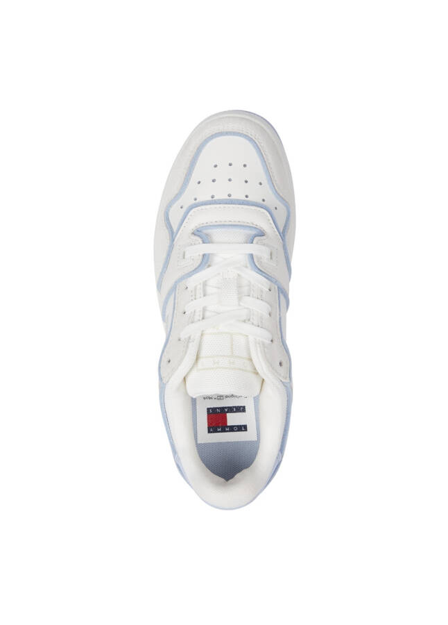 Tommy Hilfiger Beyaz - Mavi Kadın Deri Sneaker EN0EN02420YBL - 3