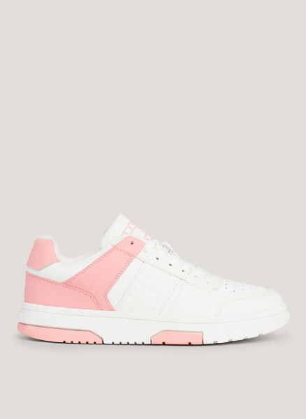 Tommy Hilfiger Beyaz - Pembe Kadın Deri Sneaker EN0EN02475TIC - 1