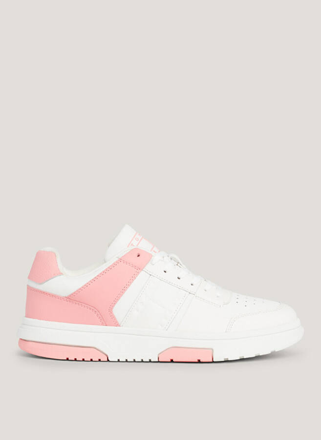 Tommy Hilfiger Beyaz - Pembe Kadın Deri Sneaker EN0EN02475TIC - 1