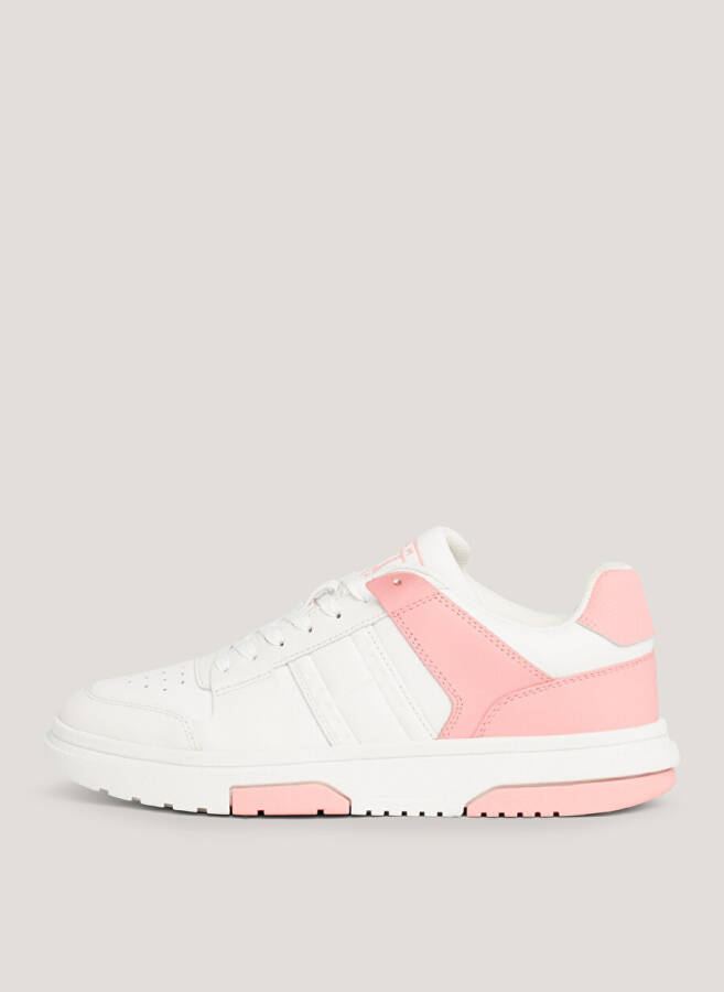 Tommy Hilfiger Beyaz - Pembe Kadın Deri Sneaker EN0EN02475TIC - 2