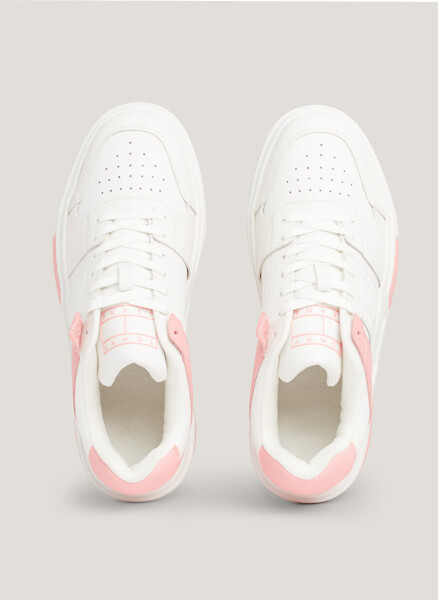 Tommy Hilfiger Beyaz - Pembe Kadın Deri Sneaker EN0EN02475TIC - 3