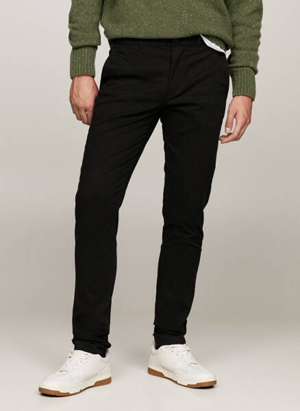 Tommy Hilfiger Erkek Slim Fit Siyah Pantolon - 3