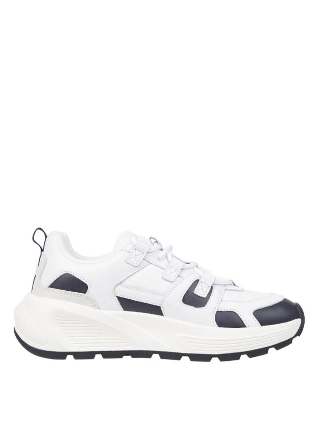 Tommy Hilfiger Lacivert - Beyaz Kadın Deri Sneaker FW0FW076510K4 - 7