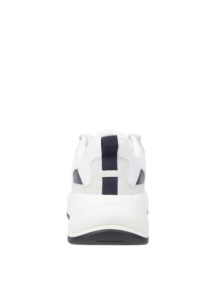 Tommy Hilfiger Lacivert - Beyaz Kadın Deri Sneaker FW0FW076510K4 - 9