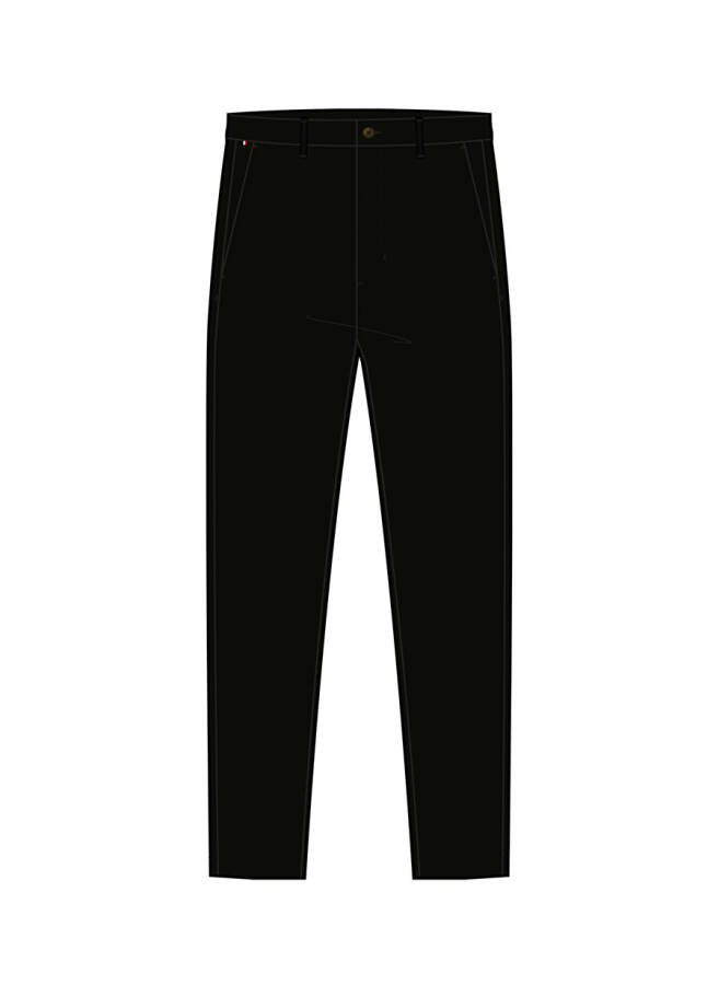 Tommy Hilfiger Men's Slim Fit Black Pants - 7