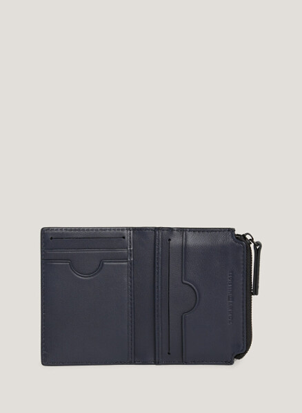 Tommy Hilfiger Siyah Erkek 8x10,6x1,5 cm Deri Cüzdan TH SAFFIANO BIFOLD & ZIP - 3