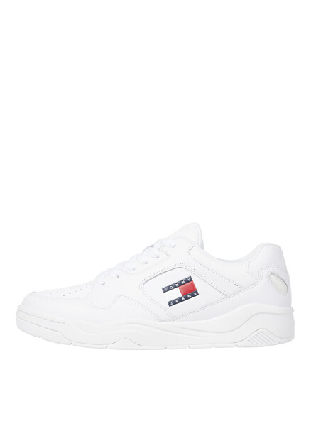 Tommy Hilfiger White Men's Leather Sneaker TJM LEATHER OUTSOLE COLOR - 1