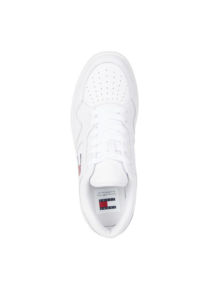 Tommy Hilfiger White Men's Leather Sneaker TJM LEATHER OUTSOLE COLOR - 9