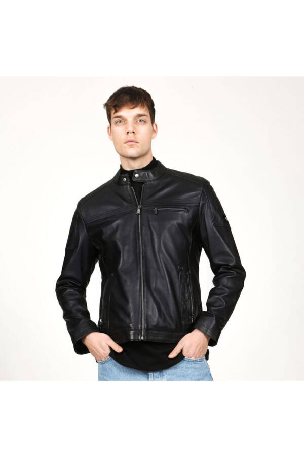 Topgun Black Men's Leather Jacket - 1