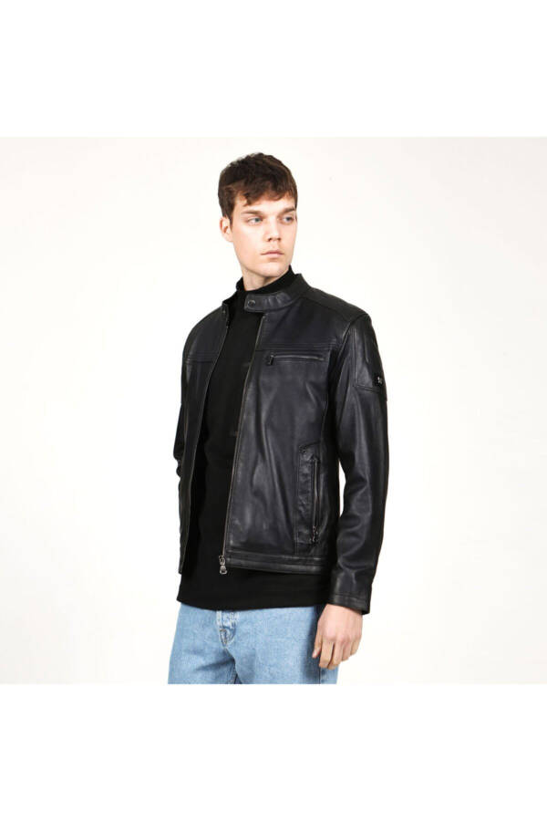 Topgun Black Men's Leather Jacket - 3