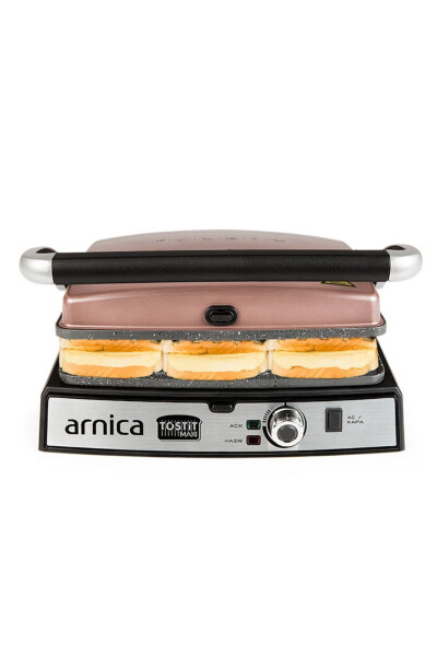 Tostit Maxi GH26244 Granit Panjara Toaster Rose - 6