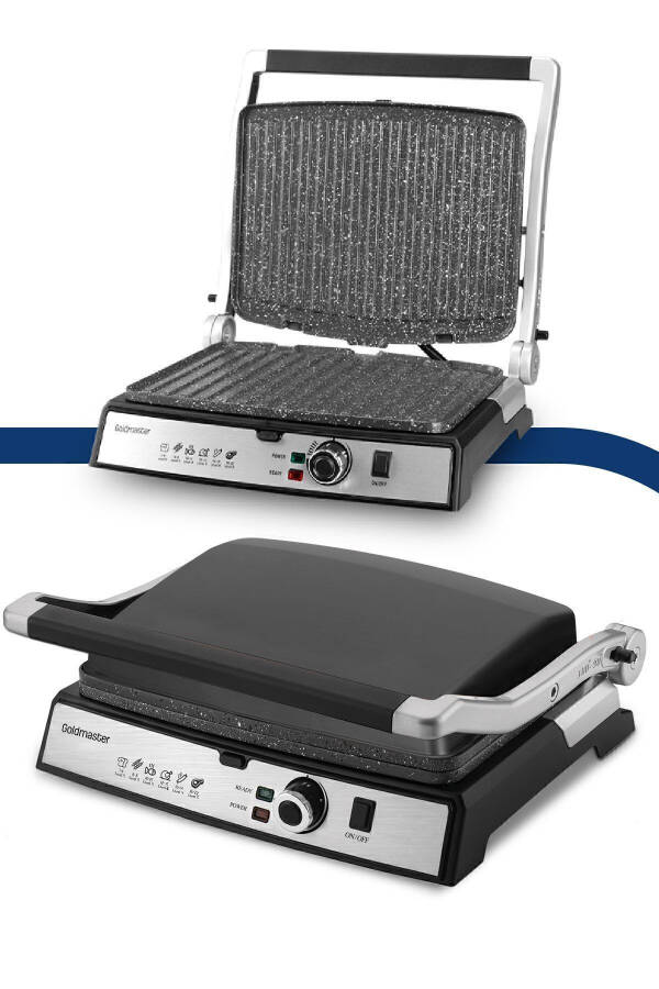 Tostmix Anthracite Stainless Steel 2000 Watt Granite Removable Plate Toaster and Grill Machine - 29